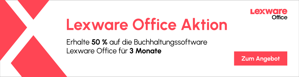 Lexware Office Angebot: 50 % Rabatt für 3 Monate sichern